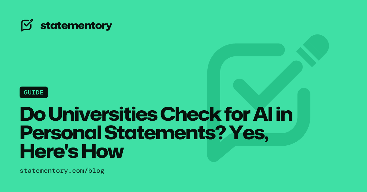 Do Universities Check for AI in Statements? | Statementory