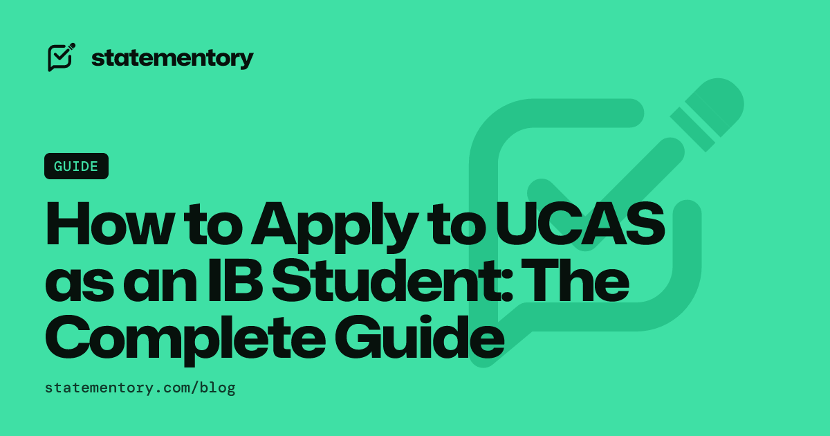 How to Apply to UCAS as an IB Student | Statementory