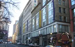 Emerson College buildings on Boylston Street, Boston