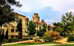 Mason Hall and the academic quad at Pomona College