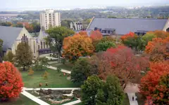 St. Olaf College's campus in autumn