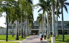 Walkway to the Otto G. Richter Library at the University of Miami