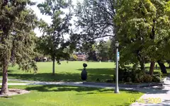 The quad at Whitman College